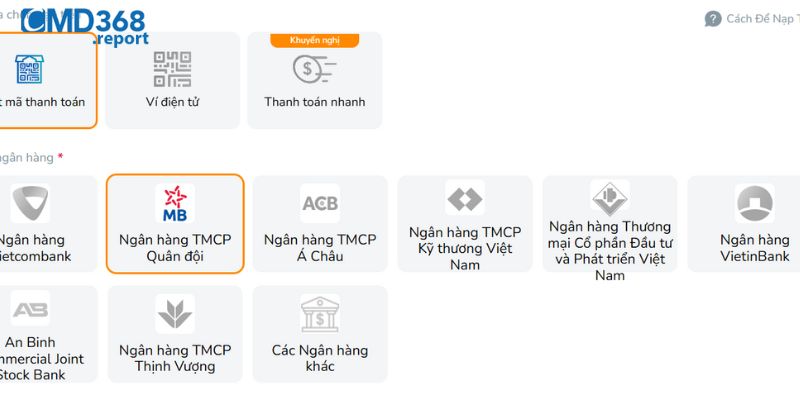 Nạp tiền online nhanh chóng