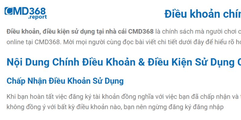 Vai trò khi thực hiện chính sách bảo mật CMD368