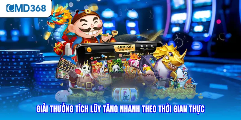 Giải thưởng tích lũy tăng nhanh theo thời gian thực