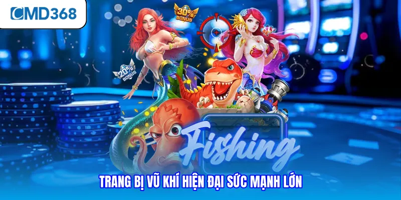 Trang bị vũ khí hiện đại sức mạnh lớn