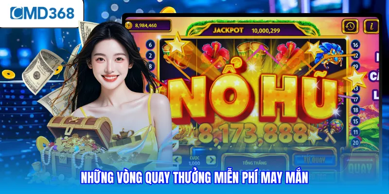 Những vòng quay thưởng miễn phí may mắn