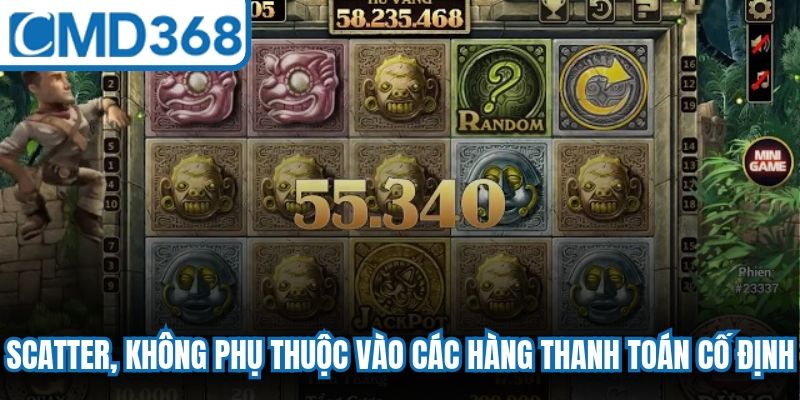 Scatter, thường không phụ thuộc vào các hàng thanh toán cố định