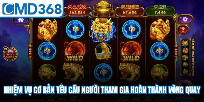Nhiệm vụ cơ bản yêu cầu người tham gia hoàn thành vòng quay